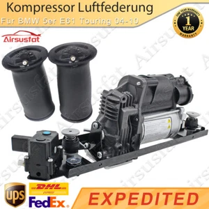 Für BMW 5er E61 Touring Luftfederung Kompressor+2x Federbalg Hinten 37106793778 - Picture 1 of 10