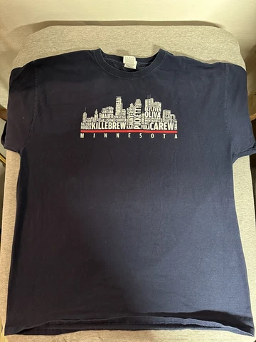 Minnesota Twins Former Twins T-Shirt - Blue - Size  Large Cover