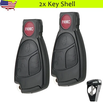 2 Repuestos Para Mercedes Benz C E S CL CLK SLK Llavero Carcasa Estuche Hoja Foto 1 de 4