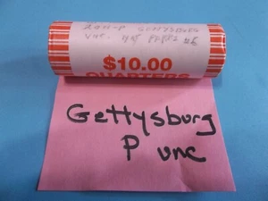 2011 P Gettysburg NP ATB Quarters unc. Bank gerollt 40 Münzen KOSTENLOSER VERSAND! - Bild 1 von 3