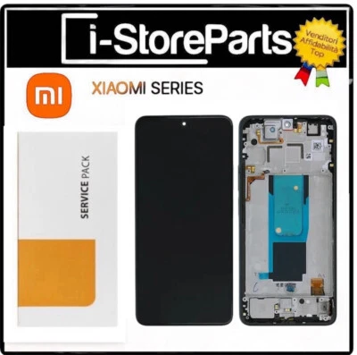 DISPLAY LCD FRAME NERO ORIGINALE SERVICE XIAOMI NOTE 11 PRO + PLUS 21091116UG