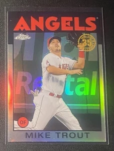 2021 Topps Chrome - Mike Trout - 1986 Insert Refractor-35th Anniversary - Angels - Picture 1 of 2