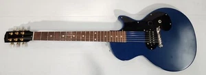 2011 Gibson Les Paul Melody Maker Made in USA Electric Guitar - Satin Blue - Picture 1 of 18