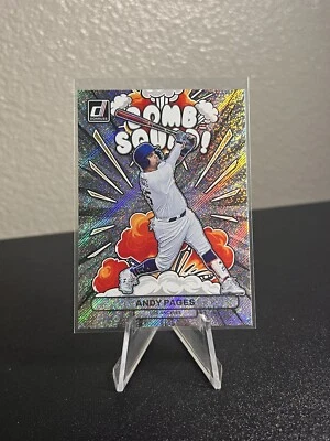 2023 Panini Donruss Andy Pages Bomb Squad No. BS6 Los Angeles Dodgers NM/M - Image 1 of 2