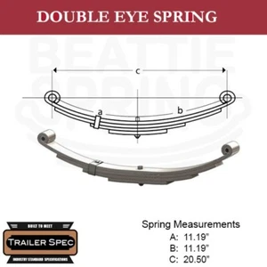 Trailer Leaf Spring Double Eye 11.19" x 11.19" / 20.50" Long / 1400lbs - Bild 1 von 1