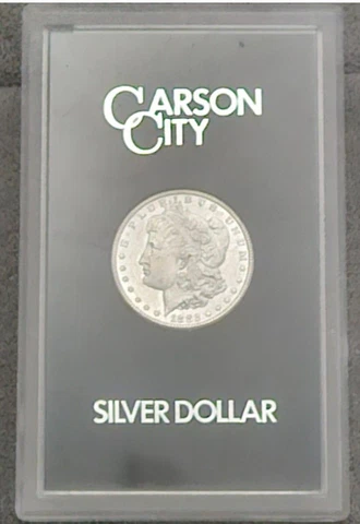 1882 CC Carson City GSA Morgan Silver Dollar with Box/ No COA Uncirculated Cover