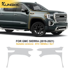 For GMC Sierra AT4 Denali SLT 2019-2021 Fender Precut Paint Protection Film PPF - Picture 1 of 15