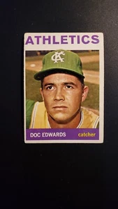 Doc Edwards 1964 Topps Kansas City Athletics #174 VG NO CREASES  - Picture 1 of 2