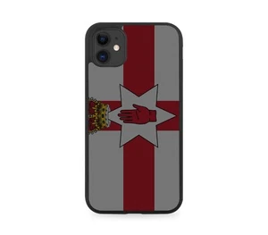 Northern Ireland Flag Rubber Rubber Phone Case | Irish Flags Belfast Crest B772 - Picture 1 of 2