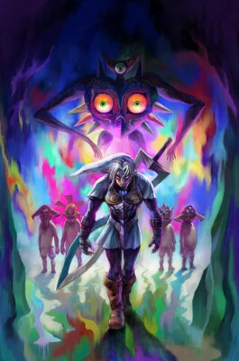Legend of Zelda Majora's Mask 3D 3DS N64 Premium POSTER MADE IN USA - ZELM05