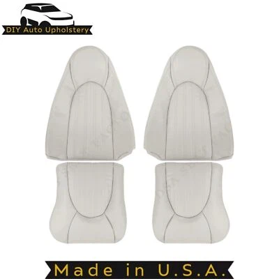 1997-2000 For Jaguar XK8/XKR Genuine Leather Front Seat Covers Ivory "NED" - Image 1 of 4