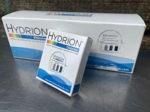 -LOTE de 10- CM-240 HYDRION Cloro SINFECTANTE Cinta Papel de Prueba 10-200 ppm - Imagen 1 de 3