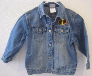 Disney Store The Incredibles DASH Jean Denim Kids Jacket Size S (5-6) - Picture 1 of 7