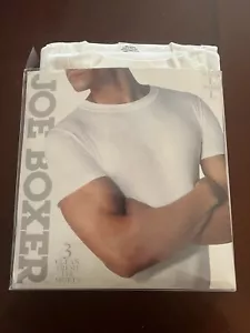 Vintage Joe Boxer Mens Underwear White T Shirt Size L Pack Of 3 - Picture 1 of 5