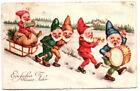 Ansichstkarte Dwarves Gnome Make Music To 1930 New Year