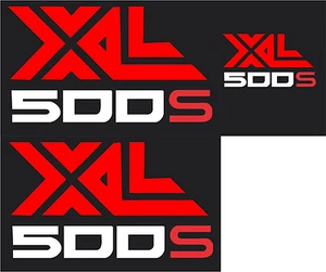 XL 500S 1982 Sidecover Decals x 2 PLUS 1 front plate decal  - Picture 1 of 1