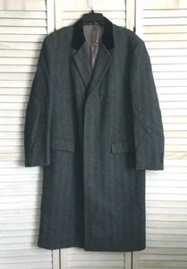 Vintage Ashford & Reede Herringbone Wool Coat Made In England - Excellent - Picture 1 of 9