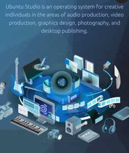 UBUNTU STUDIO / FEDORA DESIGN SUITE LIVE GRAPHIC DESIGN / CONTENT CREATION USB - Picture 1 of 17
