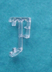 Clips retenedores de cenefa transparente de 1 pulgada para madera horizontal o mini persianas cantidad 10 - Imagen 1 de 1