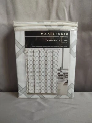 Max Studio Home -  Fabric Shower Curtain - 72" x 72" - PICK YOUR PATTERN - NIP - Image 1 of 3