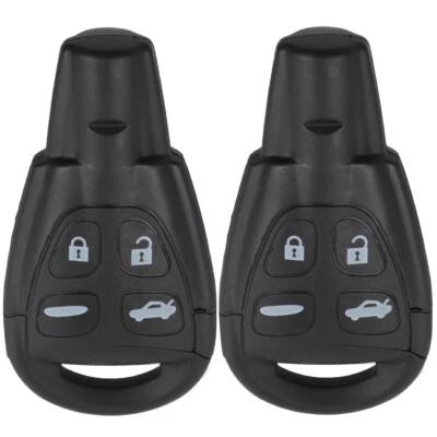 Remote Key Fob replacement Fit For Saab 9-3 2003 2004 2005 2006-2009 4 Buttons - Image 1 of 4