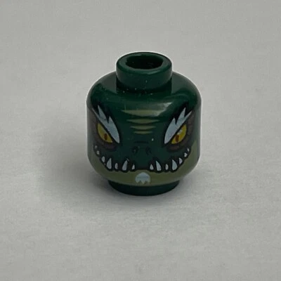 Lego Head The Legends of Chima Crominus Green Replacement Part Piece - Image 1 of 4