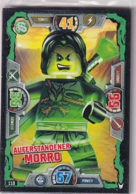 Lego Ninjago Series 3 TCG Trading Cards Card No. 118 Resurrected Morro - Image 1 of 2