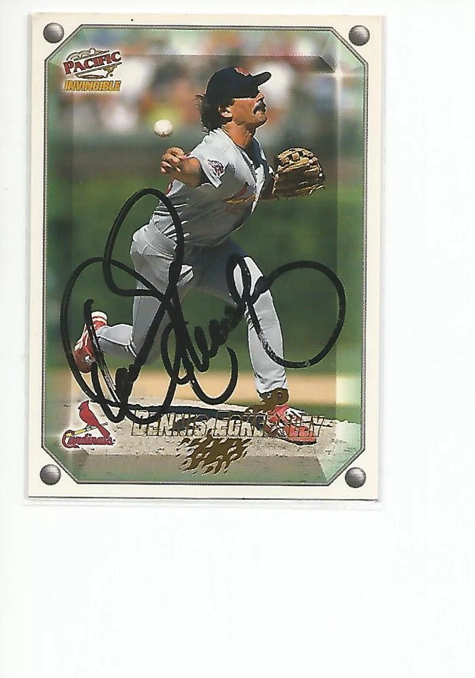 DENNIS ECKERSLEY Autographed Signed 1998 Pacific card St Louis Cardinals COA - Image 1 of 1