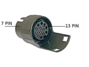 Adapter Stecker 7- PKW auf 13 -Anhänger Polig Kurzadapter für Fahrzeug -Anhänger - Zdjęcie 1 z 1