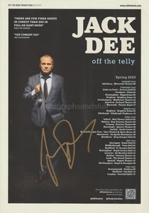 Jack Dee handsignierter Flyer 2022, Autogramm, Comedian - Bild 1 von 2