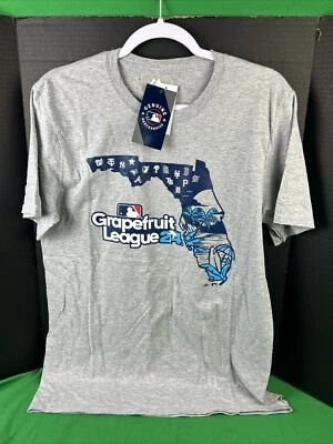 Majestic 男女通用葡萄柚联盟 24 短袖 T 恤 M 码 灰色 — 第 1/2 张图片