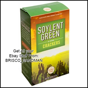 Fridge Fun Refrigerator Magnet SOYLENT GREEN MOVIE Crackers Box 70s Sci-Fi Retro - Picture 1 of 3