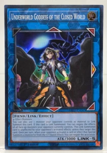Yu-Gi-Oh! Juego de cartas coleccionables Underworld Goddess of the Closed World RA02-EN045 súper raro casi nuevo/muy bueno - Imagen 1 de 1