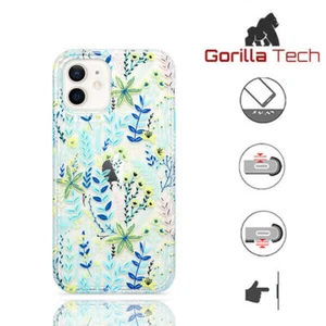 Sommer Blumen durchsichtige Gel Hülle für Samsung iPhone niedlich Cover weich Glitzer S20 X - Bild 1 von 15