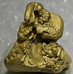 CRYSTALLIZED ALLUVIAL NATIVE GOLD! 3G! .8 X 1X1.5 CM! LAST CHANCE CREEK YUKON#11 - Picture 1 of 5