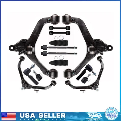 For 2002 2003 2004 Jeep Liberty Front Upper & Lower Control Arm Tie Rod Sway Bar - Image 1 of 4