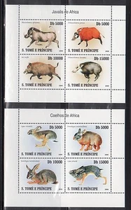 St Thomas & Principe 1769-74 Wild Animals Mint NH - Picture 1 of 2