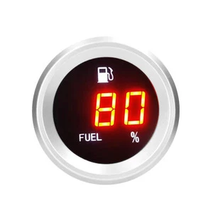 Digital Fuel Level Gauge with Flashing Car Fuel Level Meter 9-35V U2D3 - Picture 1 of 8