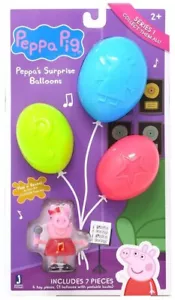Two! Peppa Pig Surprise Balloons: 3 Figures Sing Theme, Ages 2+, Collectible Fun - Picture 1 of 1