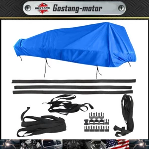 21-24ft Waterproof Heavy Duty Boat Cover Trailerable Pontoon Dust Resistant Blue - Bild 1 von 12