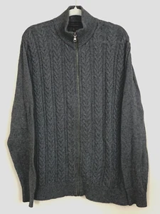 XL Banana Republic Cárdigan Tejido con Cable Suéter Para Hombres Gris Normcore Acogedor Cómodo W1 - Imagen 1 de 10