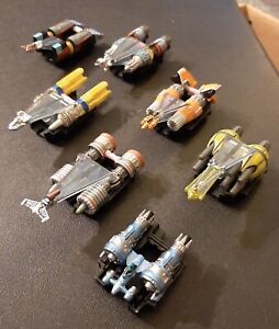Star Wars 7 Micro Machines Episode 1 pod racers Lot