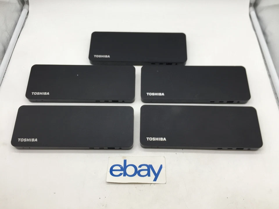 LOTE DE 5 estaciones de acoplamiento Toshiba Thunderbolt 3 Dock PA5281U-1PRP USB 3.0 ENVÍO Y DEVOLUCIÓN GRATUITOS Foto 1 de 4