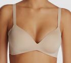 $66 Wacoal Women's Beige Stretch Solid Ultimate Side Smoother Wireless Bra 32D