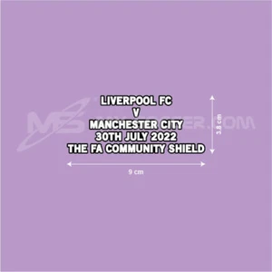 The FA Community Shield 2022 Liverpool FC Goalkeeper Match Details (PU) - Picture 1 of 5