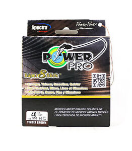 Power Pro Super 8 Slick Spectra Line 40lb by 300yds Brown (0497)