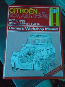 Haynes Citroen 2cv Ami Dyane 2cyl Manual 1967 1986 Hard back published 1986 used - Picture 1 of 10