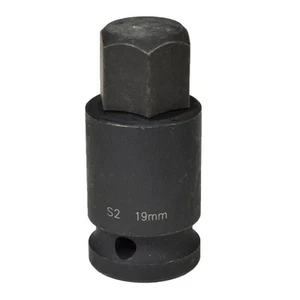M19 x 55 mm 1/2 Zoll Antrieb kurz Schlagschrauber Innensechskantschlüssel 19 mm - Bild 1 von 3