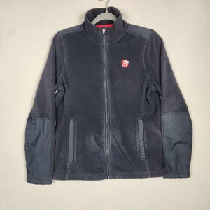 Chick-fil-A Fleece Jacket Womens Large Gray Team Style Full Zip Pullover Warm - Picture 1 of 11