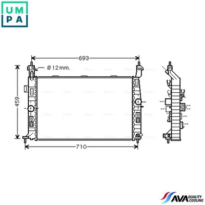 RADIATOR ENGINE COOLING OL2345 FOR VAUXHALL MERIVA/Mk OPEL Z 18 XE 1.8L 4cyl - Image 1 of 4